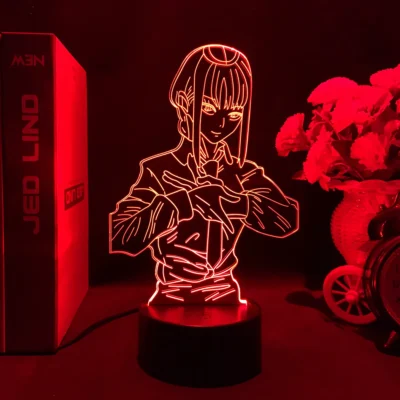 Makima Chainsaw Man Room Decor Led Lamp