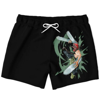 Chainsaw Man Black Swim Trunk
