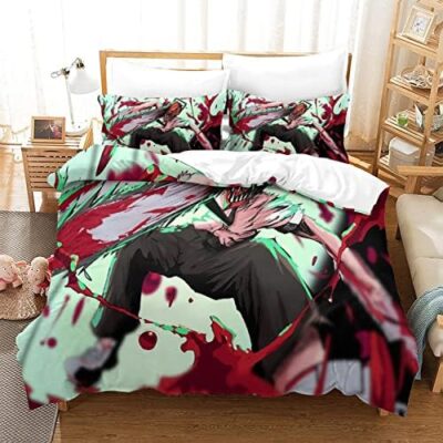 Colorful Chainsaw Man Bedding Set