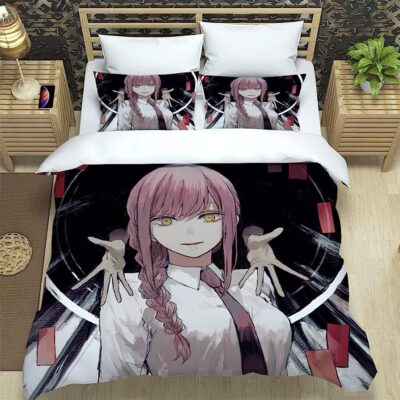Evil Makima Chainsaw Man Bedding Set