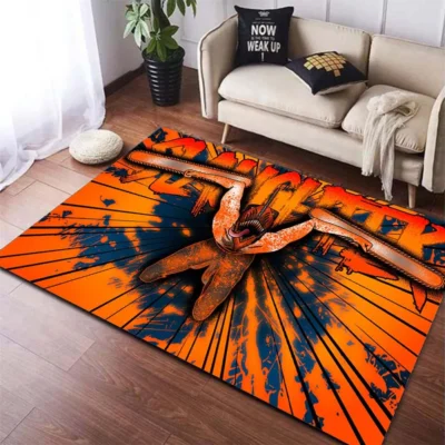 Chainsaw Man Denji Orange Rug
