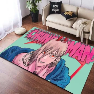Chainsaw Man Makima Blue Rug