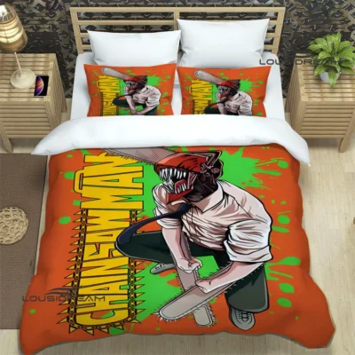 Cool Denji Chainsaw Man Bedding Set
