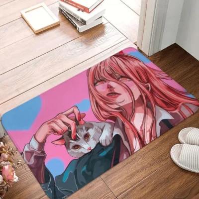 Makima Cats Chainsaw Man Bath Mat
