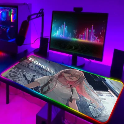 Makima Chainsaw Man RGB Mouse Pad