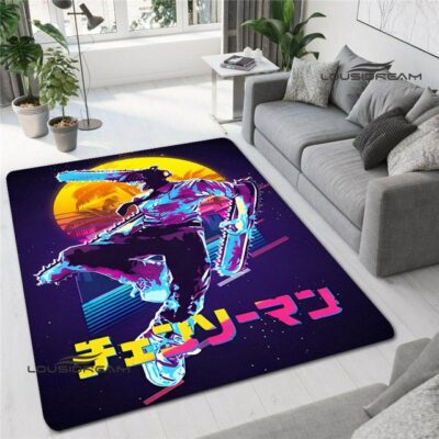 Cartoon Art Chainsaw Man Rug