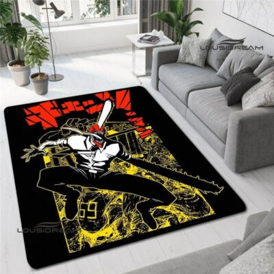 Black 69 Chainsaw Man Rug