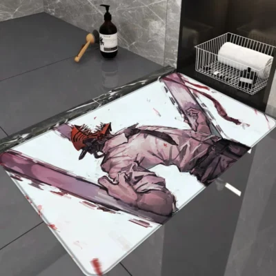 Chainsaw Man Denji Retro Bath Mat