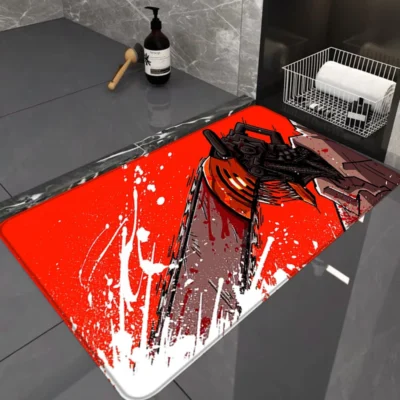 Chainsaw Man Denji Red Bath Mat