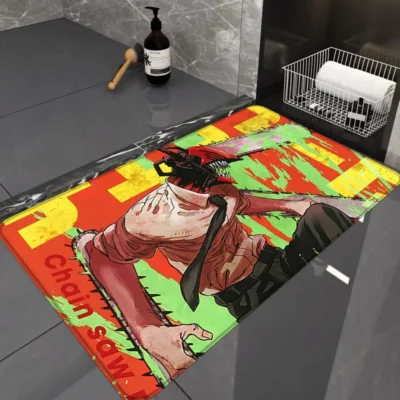 Chainsaw Man Denji Colorful Bath Mat