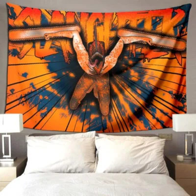 Chainsaw Man Denji Brown Tapestry