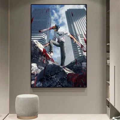 Denji Power Chainsaw Man Wall Art