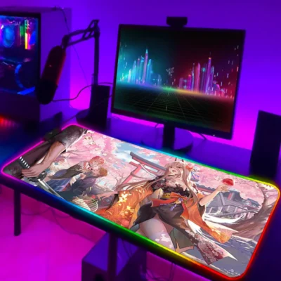 Japanese Chainsaw Man RGB Mouse Pad