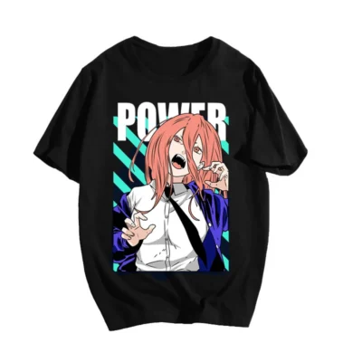 2025 Chainsaw Man With Power Japanese T-Shirts
