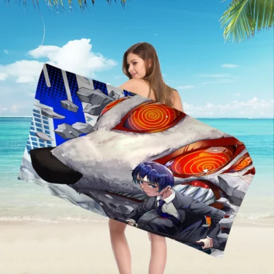 Best Selling Chainsaw Man Beach Towels