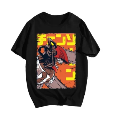 Chainsaw Man With Denji Japanese T-Shirts
