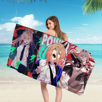 Hot Item Chainsaw Man Beach Towels