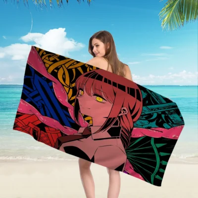 New Arrival Chainsaw Man Beach Towels