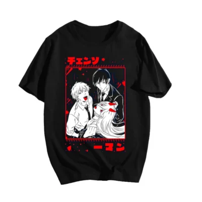 Chainsaw Man Japanese In T-Shirts