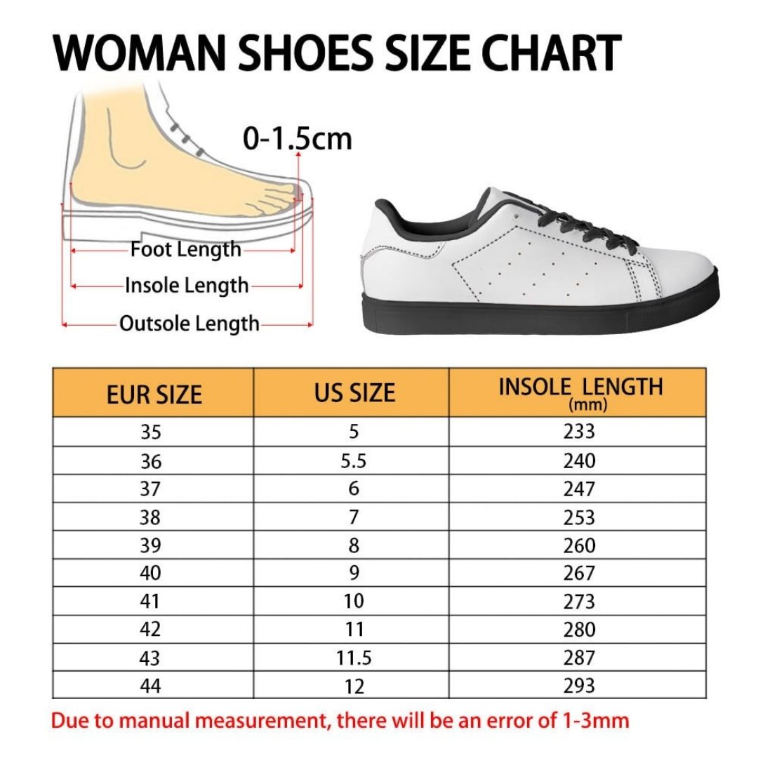 Skate Woman Shoes Size Chart - Chainsaw Man AU Store