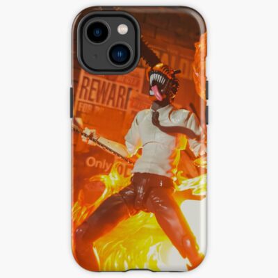 Chainsaw Man Denji Unleashed Anime Action Shot Iphone Case