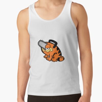 Monday Devil Chainsaw Cat Tank Top