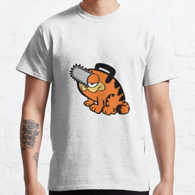 Monday Devil Chainsaw Cat T-shirt