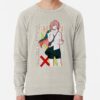 ssrcolightweight sweatshirtmensoatmeal heatherfrontsquare productx1000 bgf8f8f8 18 - Chainsaw Man AU Store