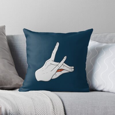 Fox Devil Throw Pillow