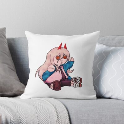 Power Doll Throw Pillow