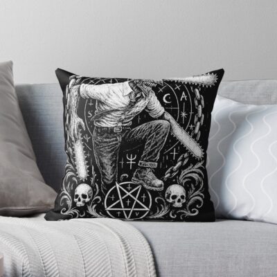 Kill First Grieve Later Denji Graphic Tee Chainsaw Man Throw Pillow