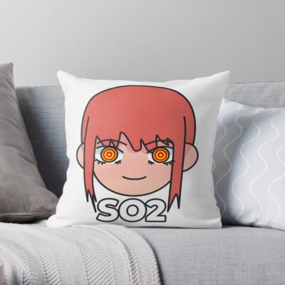 Social 2 Makima Enneagram Throw Pillow