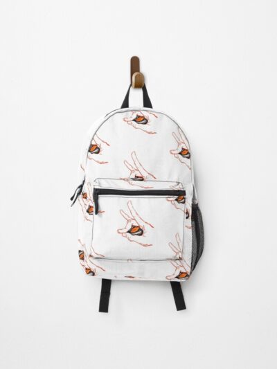 Kon Fox Demon Chainsaw Red Line Art Backpack
