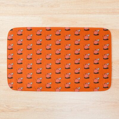 Minimalist Chainsawman Pochita Bath Mat
