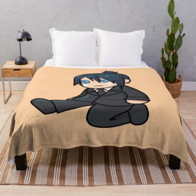 Chainsaw Man Aki Throw Blanket