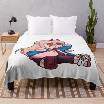 Power Doll Throw Blanket