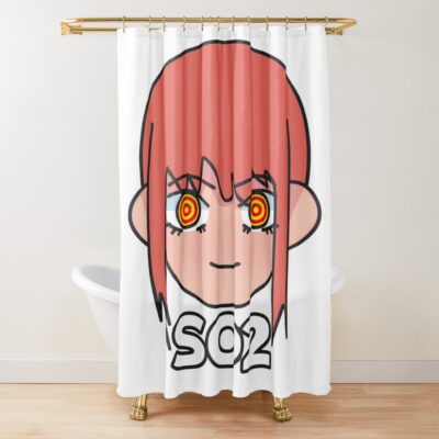 Social 2 Makima Enneagram Shower Curtain
