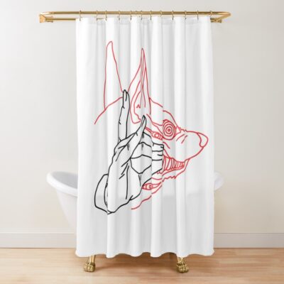 Chainsaw Man Kon Aki Shower Curtain