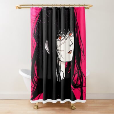 War Devil Yoru Asa Mitaka Neon Art Shower Curtain