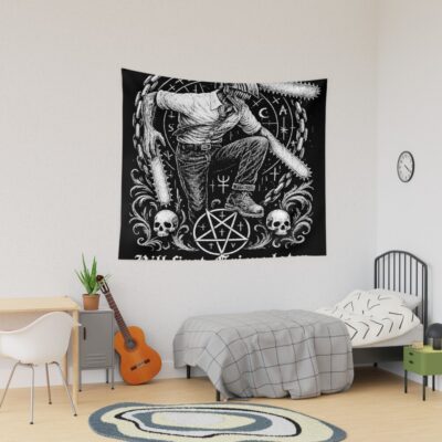 Kill First Grieve Later Denji Graphic Tee Chainsaw Man Tapestry