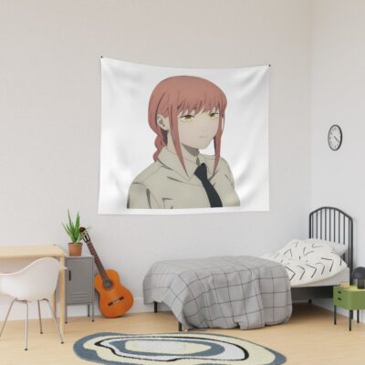 Makima Front Side Profile Chainsaw Man Tapestry