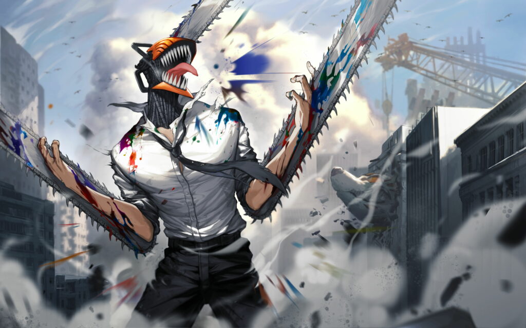 wallpapersden.com chainsaw man 5k denji cool 2022 6400x4000 - Chainsaw Man AU Store